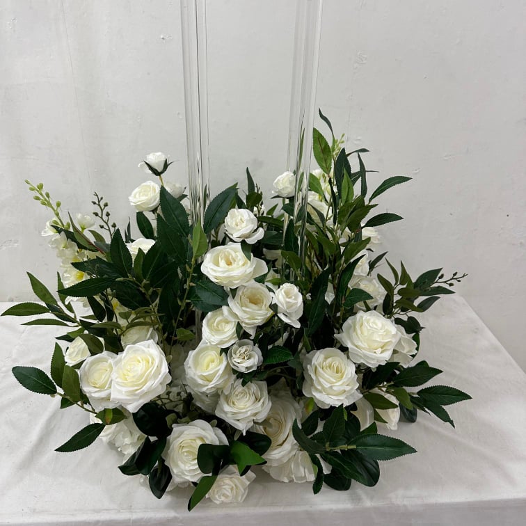 Image of Candlelabra base  flower centerpiece only 