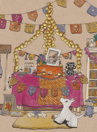 Preorder for Instagram & Email Followers, Swoopy Dog Day of the Dead Ofrenda
