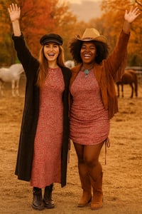 Image 1 of The Rodeo Rococo Convertible Maxi Mini Dress | More Colors Available 🎨