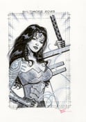 Image of  Original drawing, Absolute Wonder Woman  ink with gray tones