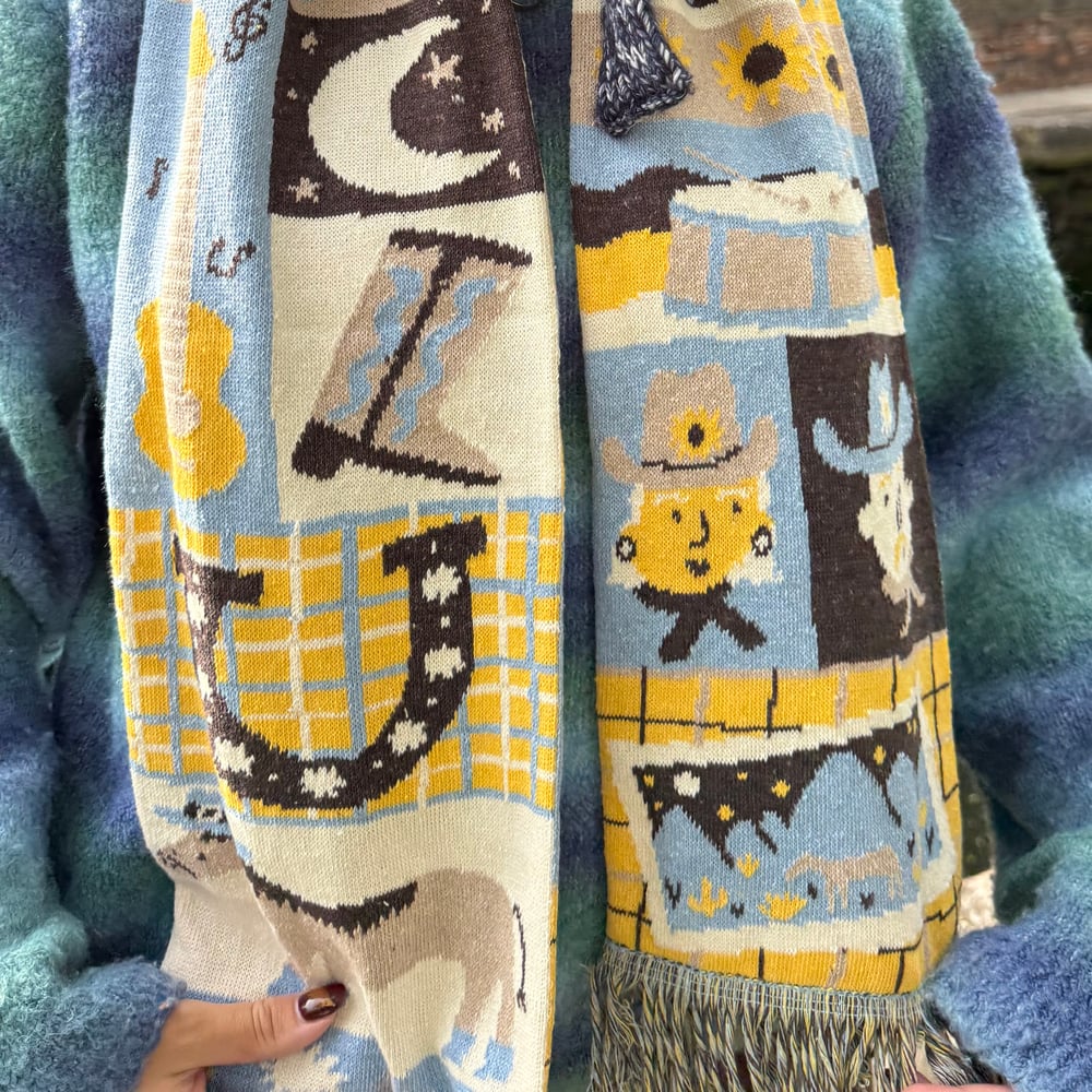 Image of Wild West Recycled Cotton Scarf