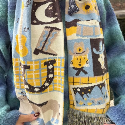 Image of Wild West Recycled Cotton Scarf