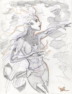 Image of Original drawing, Jean Grey Phoenix