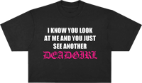 Dead Girl Black Crop Top