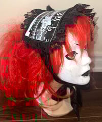 Image 3 of medical monitor print headdress (black)