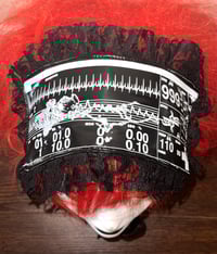 Image 4 of medical monitor print headdress (black)