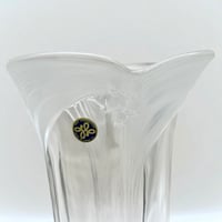 Image 7 of Vase japonais vintage 1950 – Verre dépoli motif muguet – HOYA Japan Glass