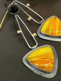 Image 1 of Rosarita & Black Onyx Earrings