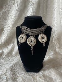 Image 1 of Stacked Doily Choker