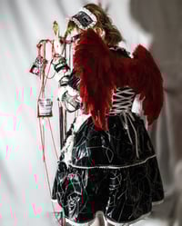 Image 5 of pvc frankensteined x distressed medical OP (black x white)