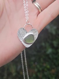 Image 7 of Cornish Seaglass heart necklace - reserved! custom make for B. 