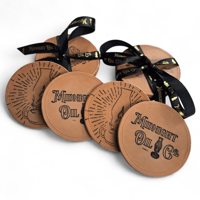 Image 1 of Leather Coaster Set