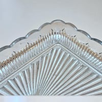 Image 4 of Plateau de service en verre rectangulaire – vintage des années 50 - 60