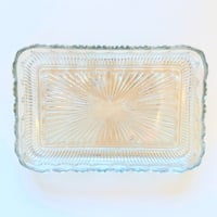 Image 7 of Plateau de service en verre rectangulaire – vintage des années 50 - 60
