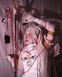 Image 2 of white pvc "mutilation is salvation" nurse JSK