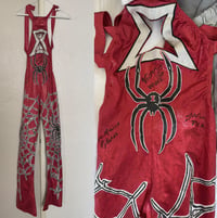 Image 1 of TV Ring Worn WWE Victoria Red Black Widow Spider Gear