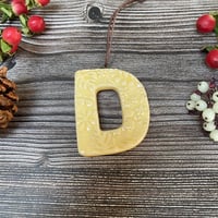 Image 2 of Ceramic Letter "D" Hanging Decoration