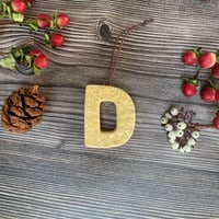 Image 3 of Ceramic Letter "D" Hanging Decoration