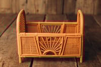 Image 1 of Ellune bed in orange and yellow colors