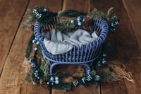 Image 6 of Wave crib in deep blue color