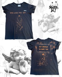 'GOD LOVES YOU' hand bleached tee by @segadoeslines