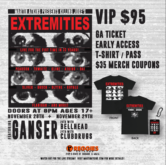 Image of VIP - November 28th - Martin Atkins Presents Extremities