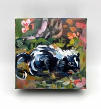 Image 1 of Peewee – baby skunk painting