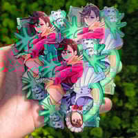 Image 1 of Queen of Hearts Pin (Raw Sandblast Card)