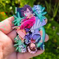 Image 3 of Queen of Hearts Pin (Swirl Pearl Card)