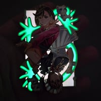 Image 2 of Queen of Hearts Pin (Glow Card)