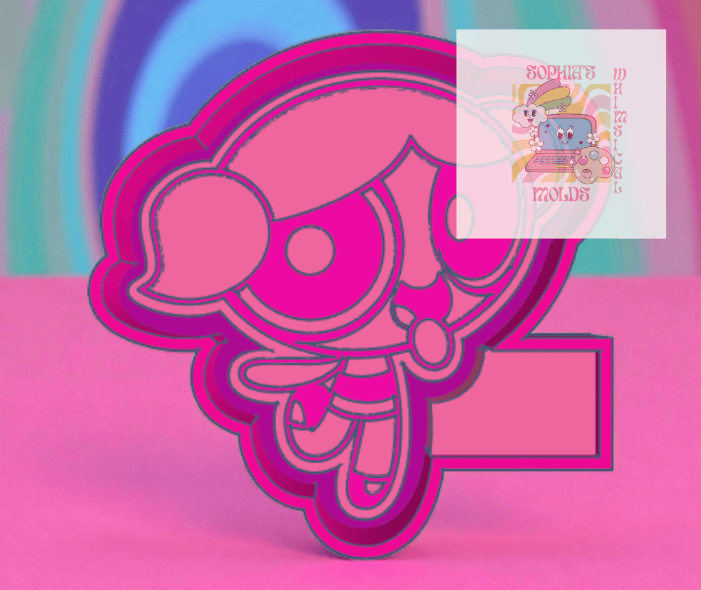 Image of Power Girl Bub Blue2 Mold|Housing Mold Maker STL File for Freshies|Candle|Aroma Beads|Freshie Mold