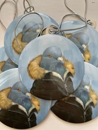 Image 1 of Holiday Ornament - Puffy Coat Pigeon