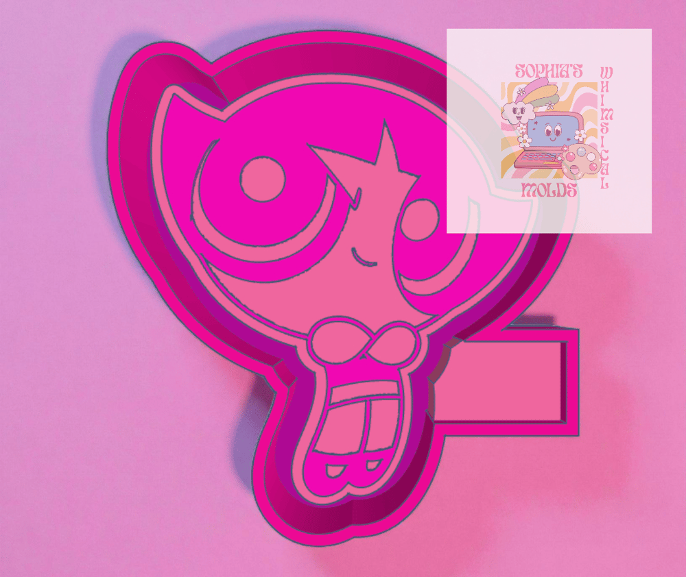 Image of Power Girl Cup Green2 Mold|Housing Mold Maker STL File for Freshies|Candle|Aroma Beads|Freshie Mold