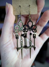 Image 2 of War Gift - Sword/Arrows Earrings - Three Dark Crowns