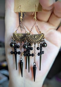 Image 3 of War Gift - Sword/Arrows Earrings - Three Dark Crowns