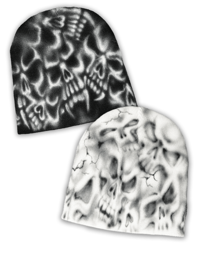 Airbrushed Skulls beanies