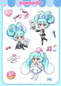 Image 1 of Hatsune Miku Sticker Sheets