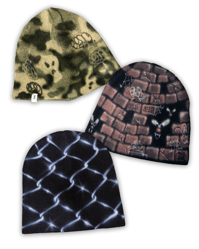 Airbrushed beanies 5