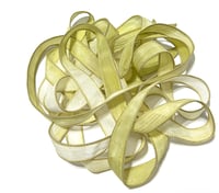 Image 1 of 1PC. GOLDEN PEAR 42" hand dyed wrist wrap bracelet silk ribbon//Yoga wrist wrap bracelet ribbon