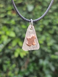 Image 8 of Mens Necklace. ' The Eagle ' Sterling Silver & Copper