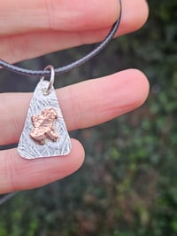 Image 9 of Mens Necklace. ' The Eagle ' Sterling Silver & Copper