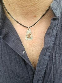 Image 7 of Mens Necklace. ' The Eagle ' Sterling Silver & Copper