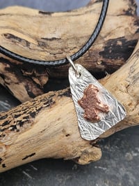 Image 5 of Mens Necklace. ' The Eagle ' Sterling Silver & Copper