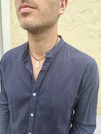 Image 4 of Mens Necklace. ' The Eagle ' Sterling Silver & Copper