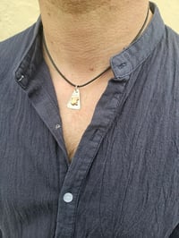 Image 1 of Mens Necklace. ' The Eagle ' Sterling Silver & Copper