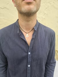 Image 6 of Mens Necklace. ' The Eagle ' Sterling Silver & Copper