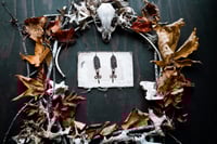 Image 3 of Ornaments of Old etched brass earrings