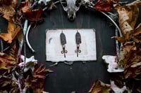 Image 2 of Ornaments of Old etched brass earrings