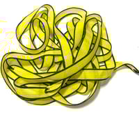 Image 1 of 1PC. NEON YELLOW 42" hand dyed wrist wrap bracelet silk ribbon//Yoga wrist wrap bracelet ribbon