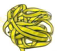 Image 4 of 1PC. NEON YELLOW 42" hand dyed wrist wrap bracelet silk ribbon//Yoga wrist wrap bracelet ribbon